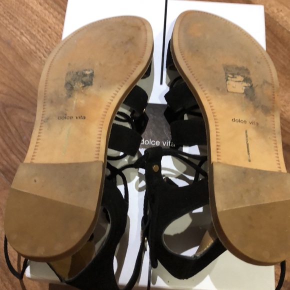 Dolce vita jasmyn gladiator black sandals 8.5 - Picture 5 of 9